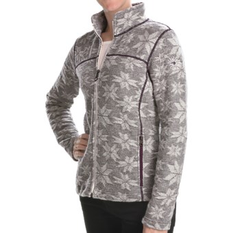 Ivanhoe Snowflake Jacquard Jacket - Boiled Wool (For Women) in Grey