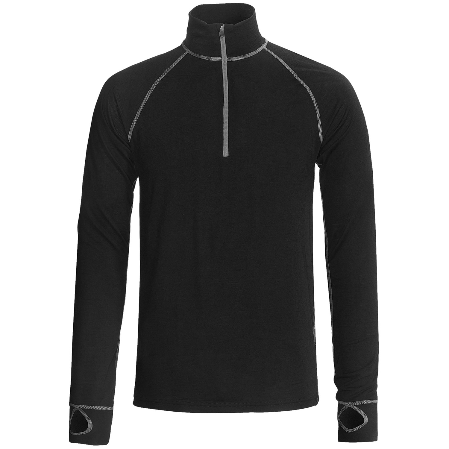Ivanhoe Underwool Felix Lightweight Base Layer Top Merino Wool, Zip
