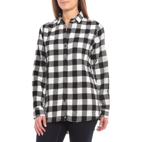 UPC 090037355556 product image for Ivory Check Eco Rich Pemberton Shirt - Long Sleeve (For Women) - IVORY CHECK (XL | upcitemdb.com