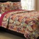 Ivy Hill Home Colonial Floral Paisley Cotton Quilt and Sham Set - Twin