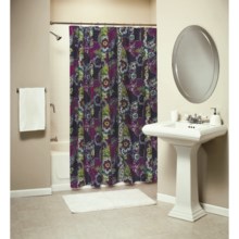 Ivy Hill Home Colonial Floral Paisley Shower Curtain - Cotton in Jewel Tone - Overstock