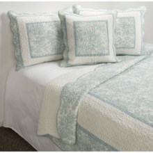 Ivy Hill Home French Cottage Quilted Toss Pillow - 20x20" in Dawn - Overstock