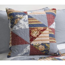 Ivy Hill Home Hampstead Toss Pillow - 20x20", Quilted Cotton in Red/Blue Multi - Overstock