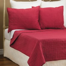 Ivy Hill Home Landon Quilt Set - King in Red - Overstock