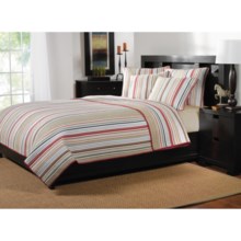 Ivy Hill Home Mesa Stripe Reversible Quilt Set - Full-Queen in Mesa Stripe - Overstock