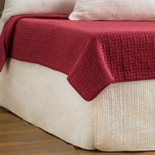 Ivy Hill Home Winslet Quilted Bed Skirt - Full in Ivory - Overstock