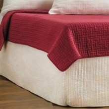 Ivy Hill Home Winslet Quilted Bed Skirt - King in Ivory - Overstock