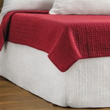 Ivy Hill Home Winslet Quilted Bed Skirt - King in Whisper White - Overstock
