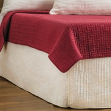 Ivy Hill Home Winslet Quilted Bed Skirt - Queen in Ivory - Overstock