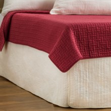 Ivy Hill Home Winslet Quilted Bed Skirt - Twin in Ivory - Overstock