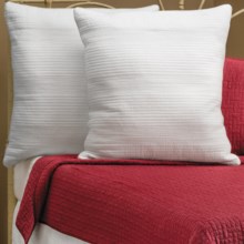Ivy Hill Home Winslet Single-Needle Euro Pillow Shams - Quilted Cotton, Pair in Whisper White - Overstock