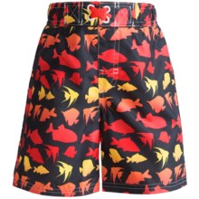 ixtreme Swim Trunks - UPF 50+ (For Toddler Boys) in Black Fish - Closeouts