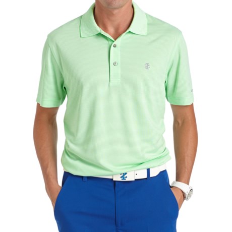 IZOD Greenie Feeder Striped Polo Shirt UPF 15, Short Sleeve (For Men)