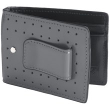 J. Fold Loungemaster Flip Clip Wallet - Leather in Gray - Closeouts