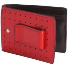 J. Fold Loungemaster Flip Clip Wallet - Leather in Red - Closeouts