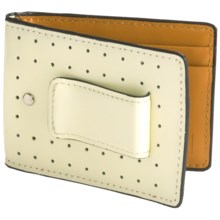 J. Fold Loungemaster Flip Clip Wallet - Leather in White - Closeouts