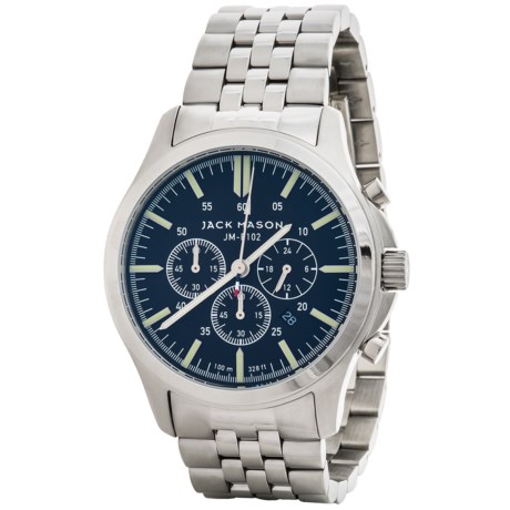 Jack Mason Field Chronograph Watch with Stainless Steel Band - 42mm