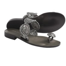 Jack Rogers Sante Fe Sandals (For Women) in Pewter Snake - Closeouts