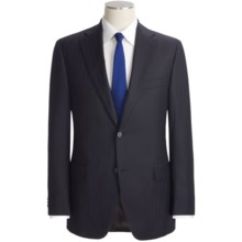 Jack Victor Beaded Shadow Stripe Suit - Loro Piana Wool (For Men) in Navy - Closeouts
