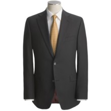 Jack Victor Beaded Tonal Stripe Suit - Wool (For Men) in Black/Black - Closeouts