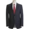 Jack Victor Beaded Tonal Stripe Suit - Wool (For Men) in Navy