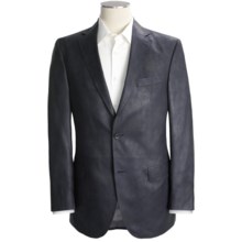 Jack Victor Grained Synthetic Leather Sport Coat (For Men) in Black - Closeouts