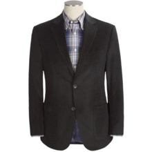 Jack Victor Herringbone Stripe Sport Coat - Velvet (For Men) in Black - Closeouts