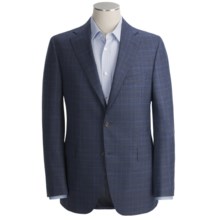 Jack Victor Loro Piana Plaid Sport Coat - Wool (For Men) in Blue/Rust - Closeouts