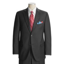 Jack Victor Loro Piana Suit - Worsted Wool (For Men) in Black - Closeouts