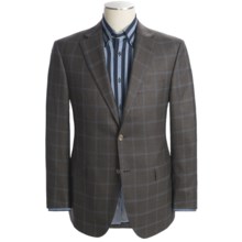 Jack Victor Loro Piana Windowpane Sport Coat - Wool (For Men) in Brown - Closeouts