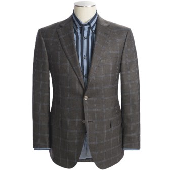 Jack Victor Loro Piana Windowpane Sport Coat - Wool (For Men) in Brown