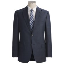Jack Victor Loro Piana Wool Suit - Plaid (For Men) in Navy - Closeouts