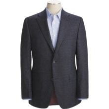 Jack Victor Mini Check Wool Sport Coat - Fabric by Loro Piana (For Men) in Black - Closeouts