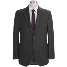 Jack Victor Plaid with Windowpane Suit - Wool (For Men) in Charcoal - Closeouts