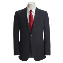 Jack Victor Shadow Stripe Suit - Wool (For Men) in Navy - Closeouts