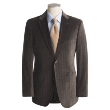 Jack Victor Soft Construction Chevron Sport Coat - Cotton (For Men) in Black/Brown - Closeouts