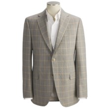 Jack Victor Tic Weave Sport Coat - Windowpane Overlay, Wool (For Men) in Tan/Rust - Closeouts