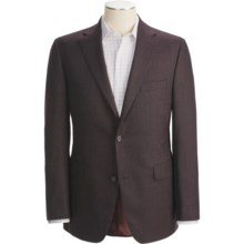 Jack Victor Tic Weave Sport Coat - Wool by Loro Piana (For Men) in Brown/Burgundy - Closeouts