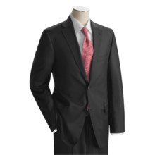 Jack Victor Tonal Stripe Suit - Superfine Worsted Wool (For Men) in Black - Closeouts