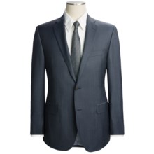 Jack Victor Trim Fit Sharkskin Suit - Wool-Mohair (For Men) in Navy - Closeouts