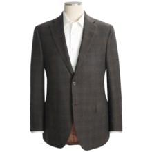Jack Victor Windowpane Sport Coat - Wool (For Men) in Brown/Blue - Closeouts