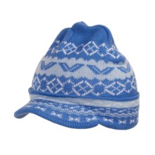 Jacob Ash Attakid Cascade Visor Cap - Jacquard Knit (For Girls) in Marina - Closeouts
