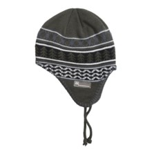 Jacob Ash Attakid Ear Flap Hat - Tie Strings and Tassels (For Toddler Girls) in Tank Combo - Closeouts