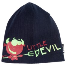 Jacob Ash Attakid Glow in the Dark Beanie Hat (For Little Boys) in Peacoat - Closeouts