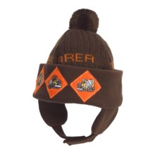 Jacob Ash Attakid Pompom Hat (For Toddlers) in Chocolate Brown - Closeouts