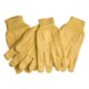 Jacob Ash Cotton Canvas Gloves - 16 oz., Red Stitching, 3-Pack (For Men)