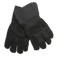 Jacob Ash Cut-Side Work Gloves - Insulated, Split-Leather (For Men) in Black - Closeouts