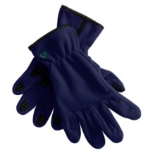 Jacob Ash Fleece Gloves (For Men and Women) in Navy - Closeouts