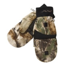 Jacob Ash Hot Shot Camo Fleece Mittens - Thinsulate® Flip-Top (For Men) in Realtree Ap - Closeouts