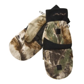 Jacob Ash Hot Shot Camo Fleece Mittens - Thinsulate® Flip-Top (For Men) in Realtree Ap